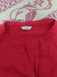 Red Button-Down Shirt