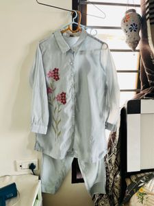 Floral Embroidered Kurta Set