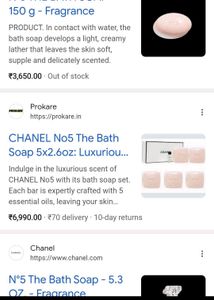 Chanel N°5 Soap Set - New in Box