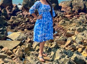 Casual Or Beach Wear Floral Dress