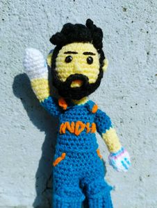Handmade Crochet Virat Kohli Doll