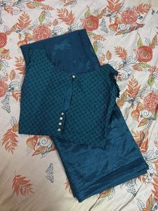 Teal Blue Salwar Kameez Set