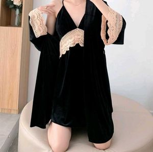 Velvet Black Backless Dress