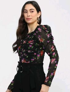 Floral Sheer Top