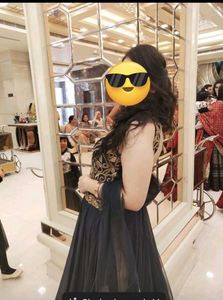 indo Western backless Gown
