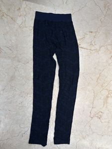 Stylish Blue Patterned Leggings