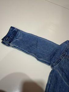 Blue Ribbed Denim Jacket For Girls N Boys Both