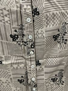 Patterned Button-Down Shirt
