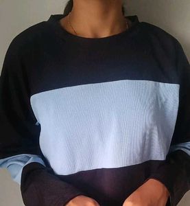 Striped Colorblock Knit Sweater