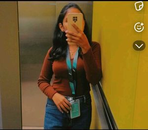 Brown Long Sleeve Top