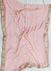 Women Pink Festive Zardozi Mirror Work Skirt Suit