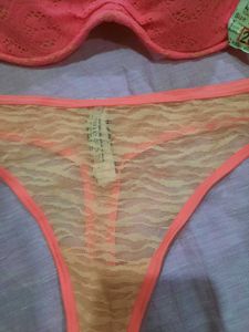 New Pink Lace Bikini Set