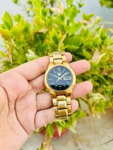 Seiko Golden Automatic Black Dial 7S26-02R0