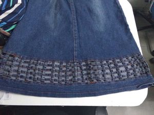 Denim Midi Skirt