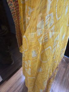 🎊Sale🎊Elegant Yellow Saree