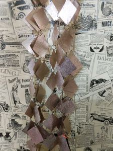 Set of 2 Copper Sitara Sequin Curtain Wall Hanging