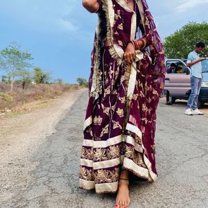 Ethnic Lehenga Choli Set/rajputi poshak style