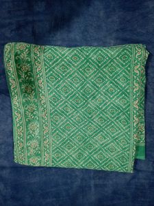 🩵Aqua Blue Printed Cotton Suit Set with Dupatta🩵