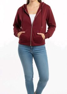 Maroon Zip-Up Hoodie warm (new without use) 🤎