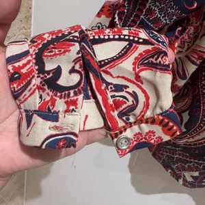 Paisley Print Blouse