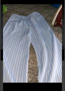 Striped Wide-Leg Pants