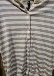 Striped Cardigan Sweater