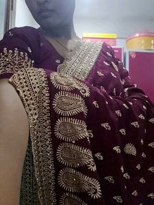 Elegant Embroidered Saree