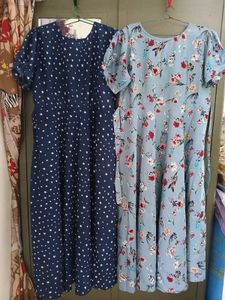 Combo Floral &amp; Polka Star Maxi Dresses
