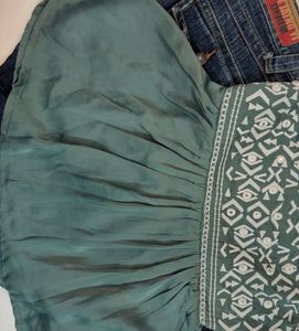 Boho Chic Green Top