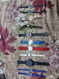 11 Watch Lot  Mixed Set Almost Working