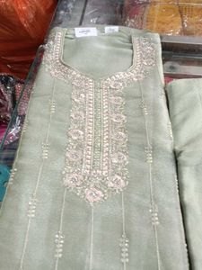 Green Embroidered Salwar Kameez