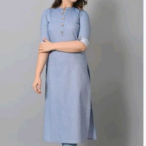 Vastramaniaa Sky Blue Decent Kurti