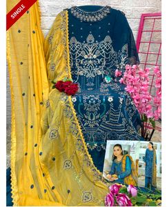 Heavy Work Unstitched Dress Material