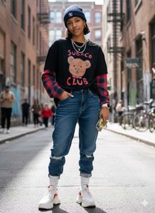 🧸 Trendy 2-in-1 Layered Graphic Tee 🧸🖤