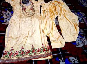 Elegant Yellow Silk Salwar Suit