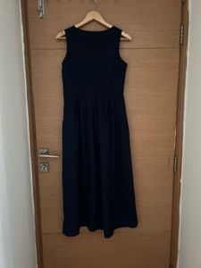 Navy Blue Hi-Lo Dress