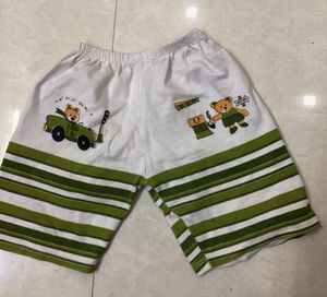 Cute Bear Print Shorts