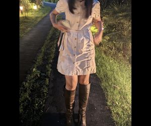 Cargo Khaki Dress.   Size- Small.       No Negotiation , Only Cash