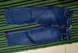 Dark Blue Denim Baggi Jeans