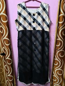 Stylish Checkered Kurti