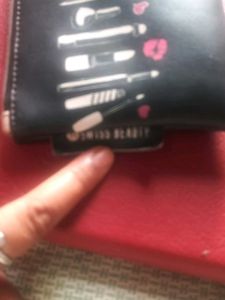 Black Swiss Make up bag
