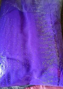 Lilac Shimmer Saree
