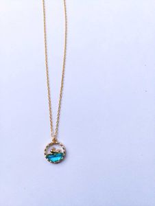 Gold plated dolphin pendant Chain