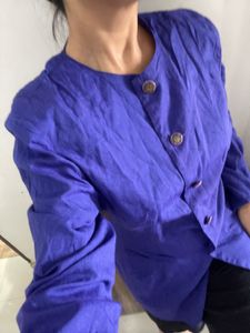 💜Purple  Button-Down Blazer🦄
