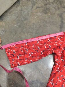 Red Flamingo Print Top