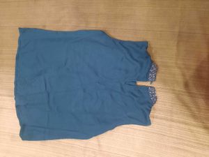 Elegant Green Sleeveless Top