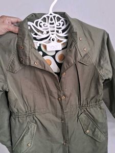 Olive Green Kids' Lightweight Coat