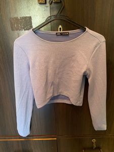 Zara Ribbed T Shirt