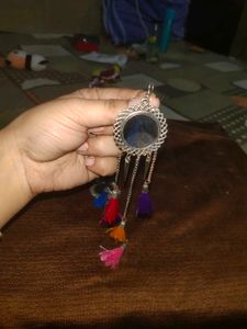 Very Pretty Earrings Long Tassels Silver