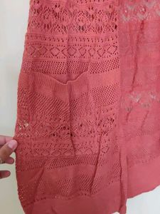 Crochet Long Hip Cover Shrug